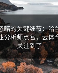 英超被忽略的关键细节：哈兰德的动作被专业分析师点名，云体育入口也关注到了